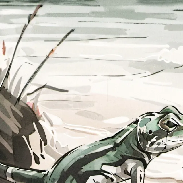 chat with ai character: just a lizardbeach