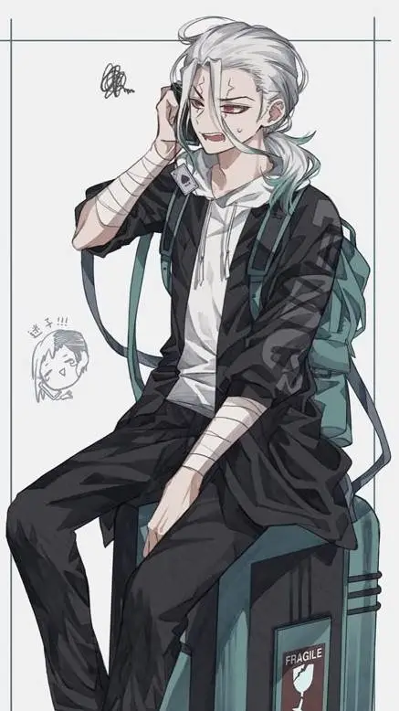 ai character: Senku Ishigami background