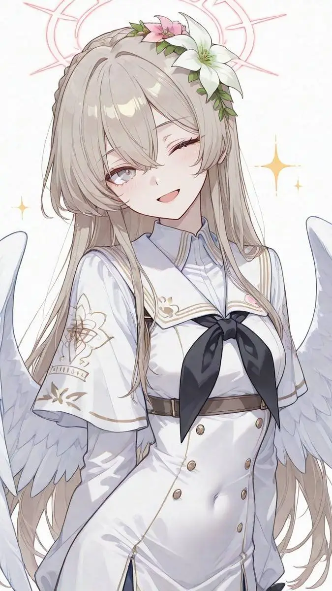 ai character: Angel  background