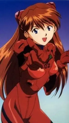 ai character: Asuka Langley  background