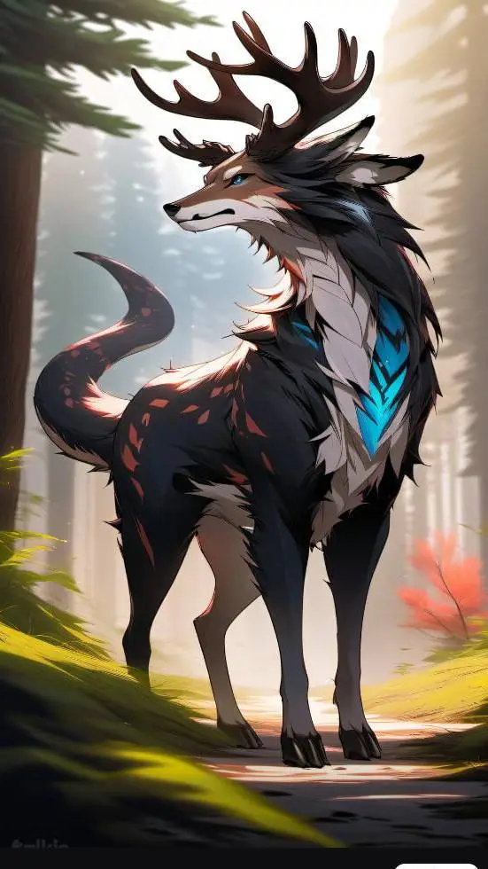 ai character: Not Deer background