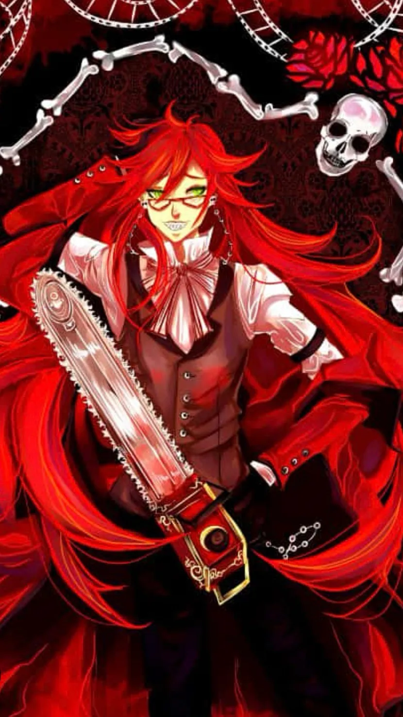 ai character: Grell Sutcliff background