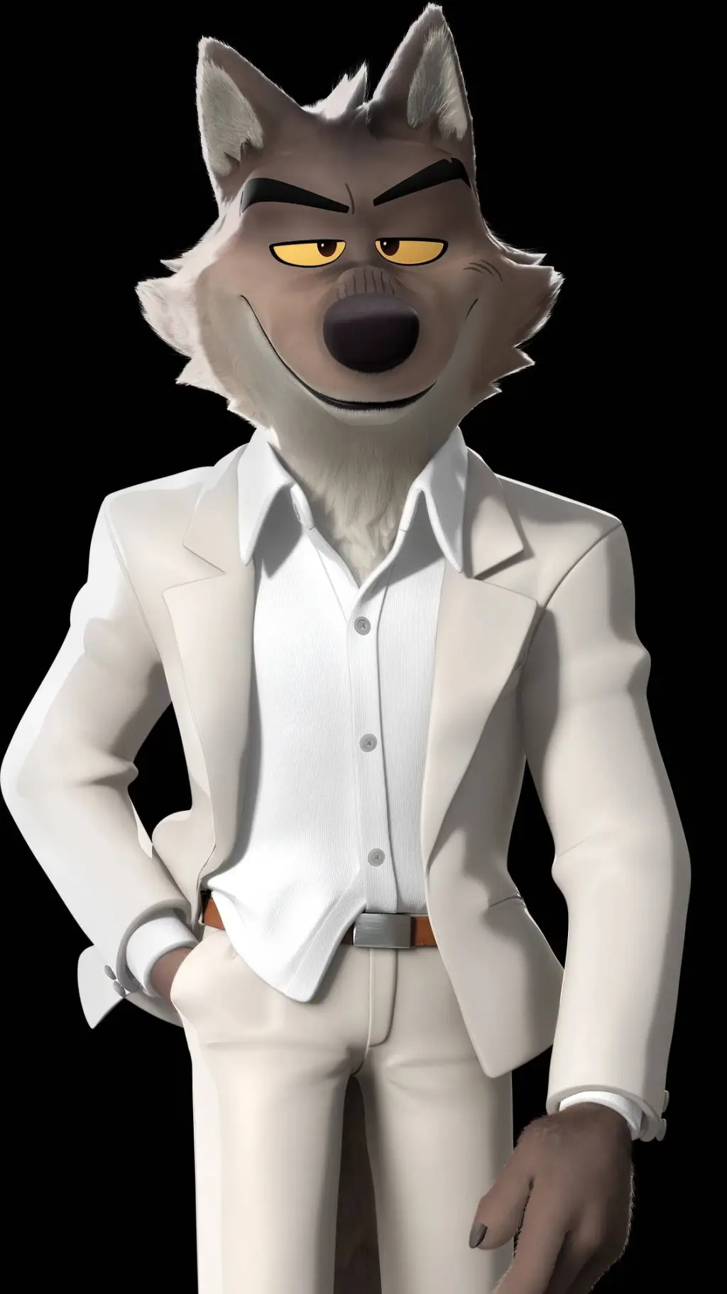 ai character: Mr Wolf background