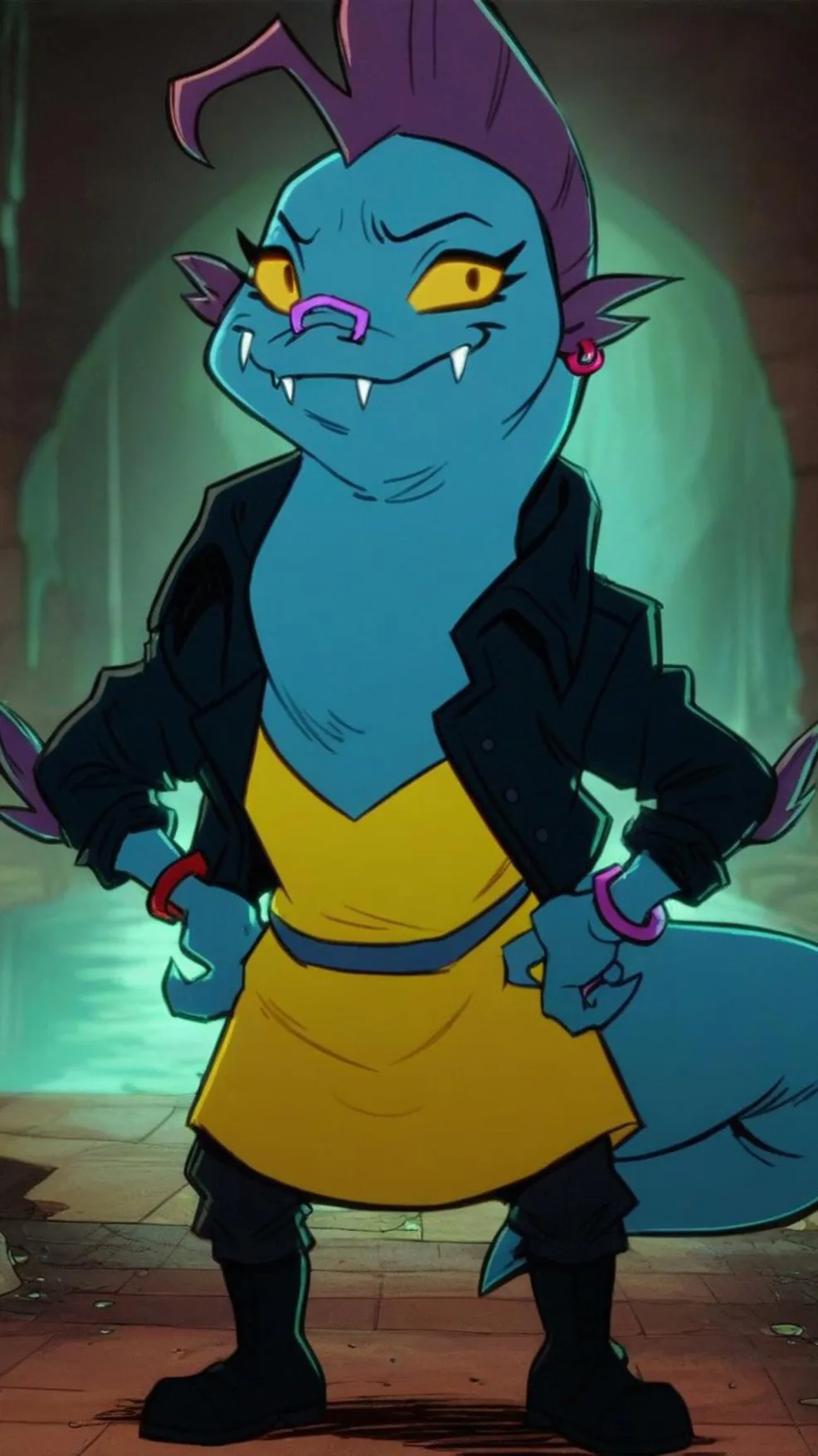 ai character: Lee the eel background