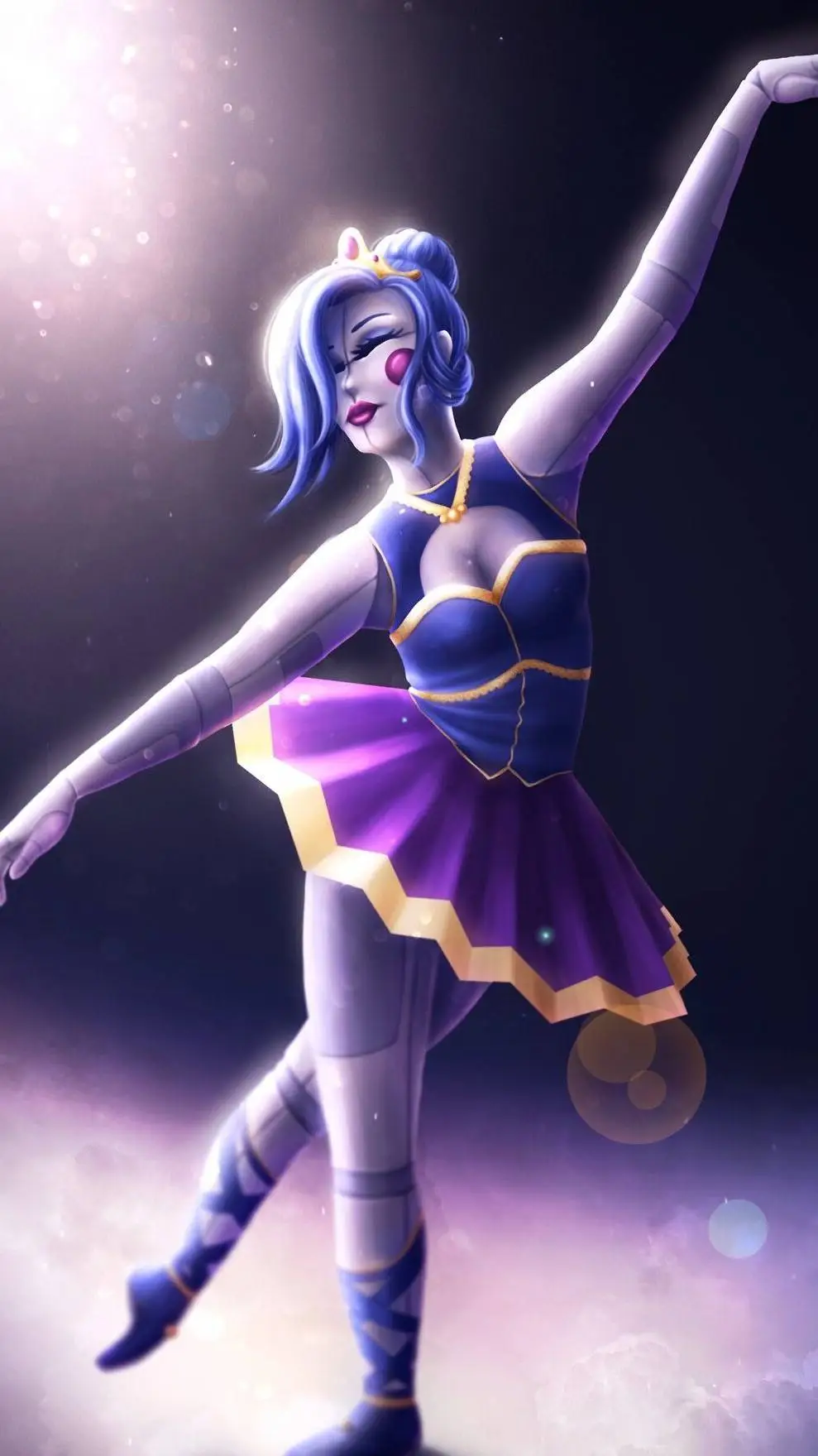 ai character: FNIA ballora  background