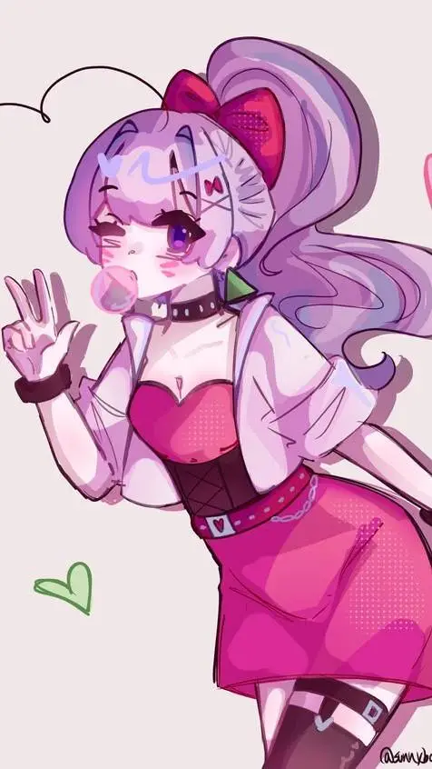 ai character: GLAMROCK chica background