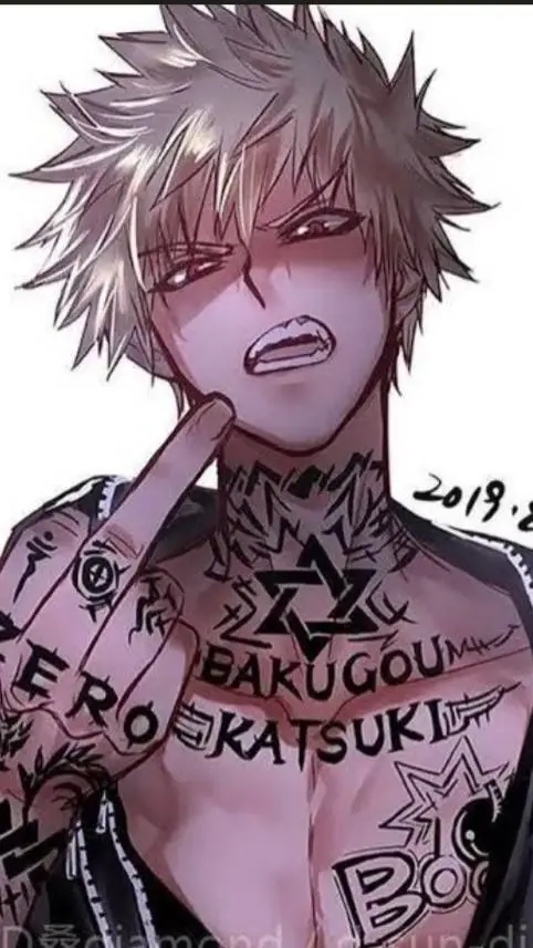 ai character: bf Bakugo  background