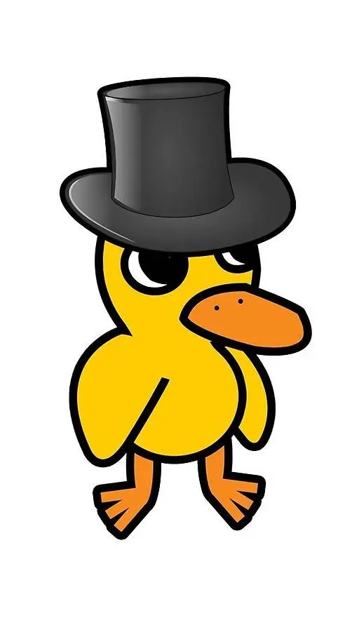 ai character: top hat duck 2.0 background