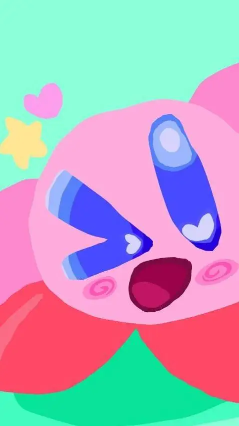 ai character: kirby jaywalk test background