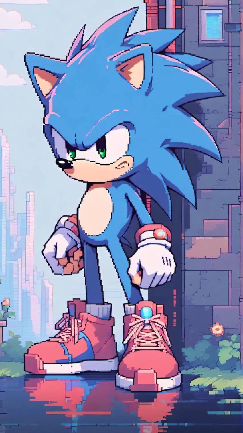 ai character: Sonic background