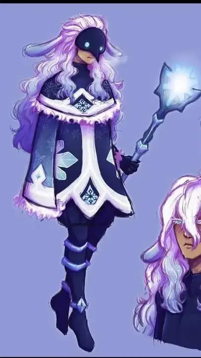 ai character: -Glacier- background