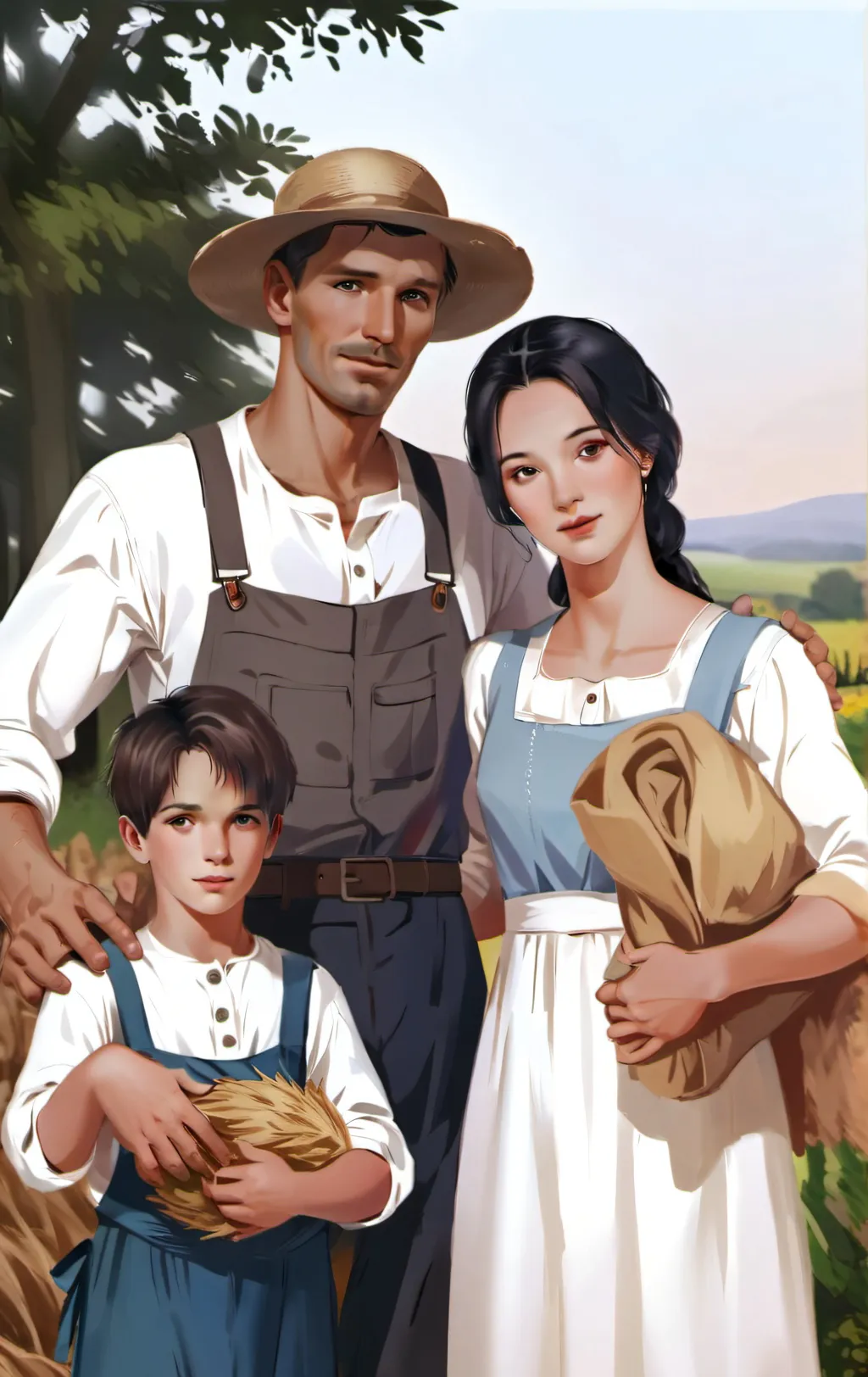 chat with ai character: WW1 family