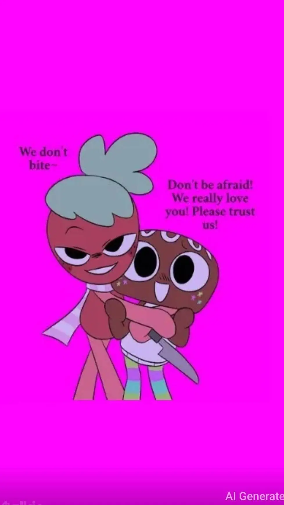 ai character: yan fruitcake  background