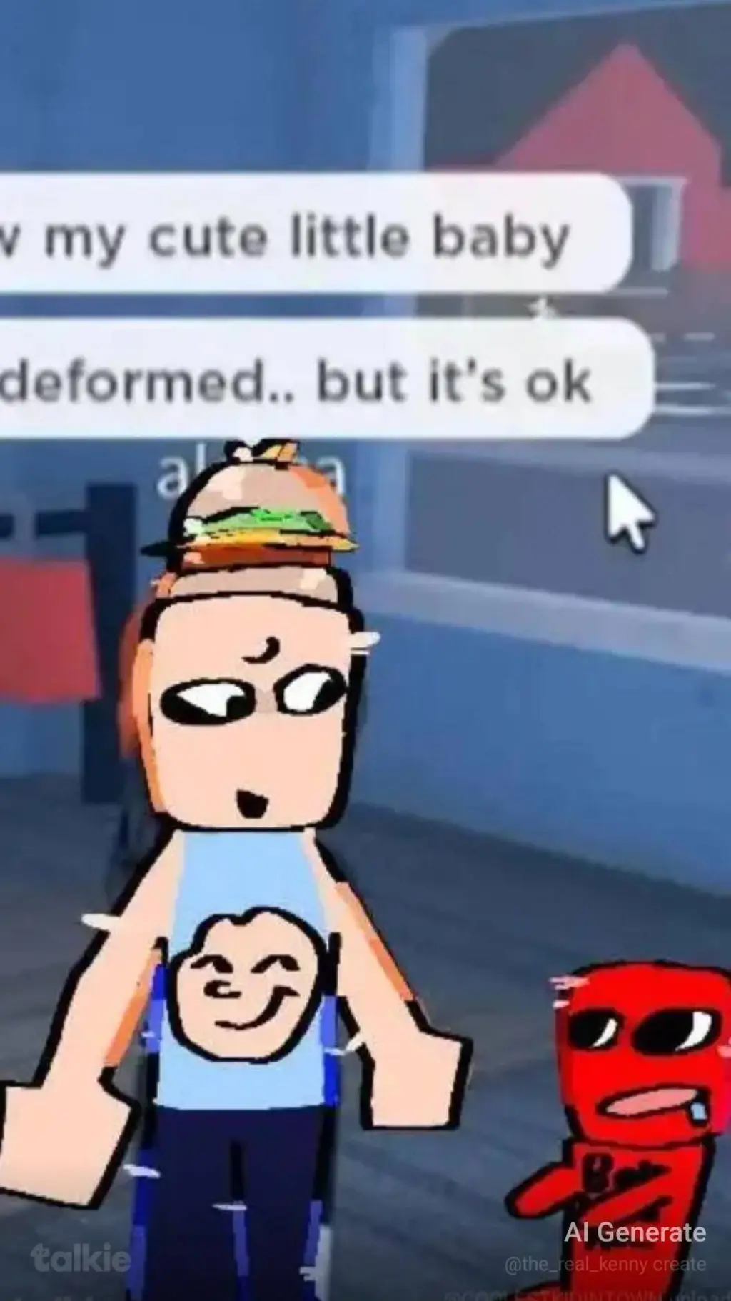 ai character: bluudude  background