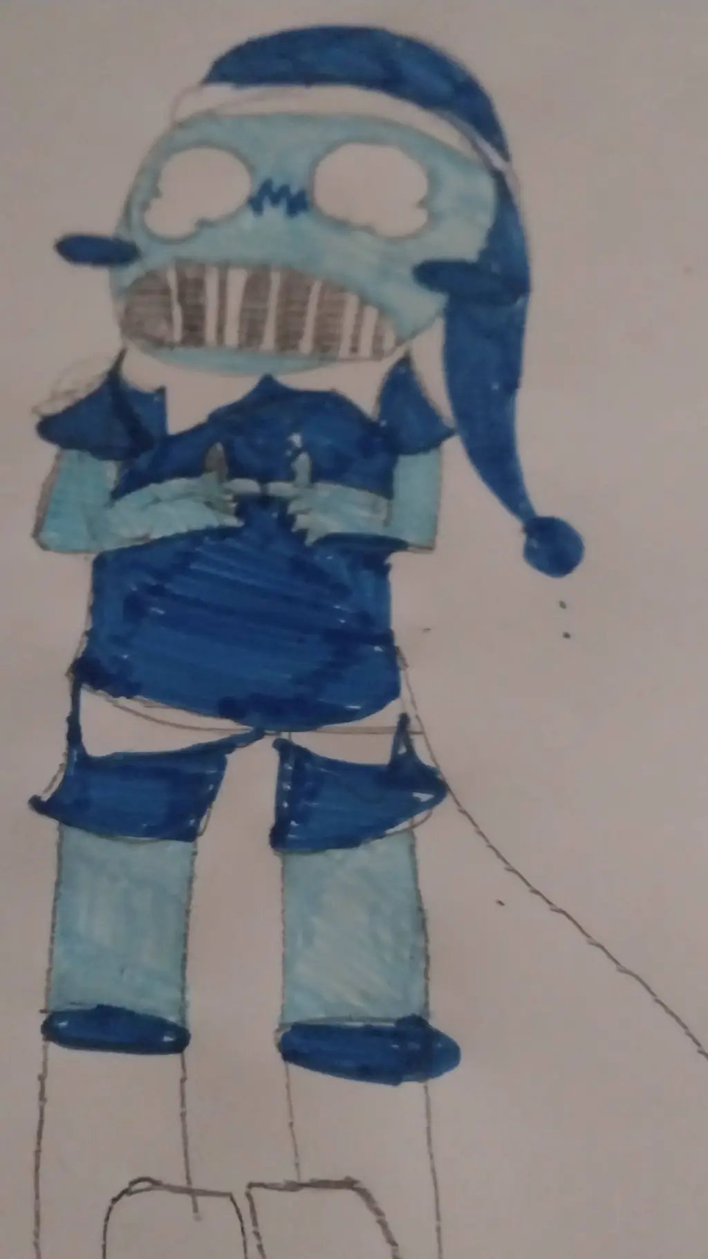 ai character: bluudude background