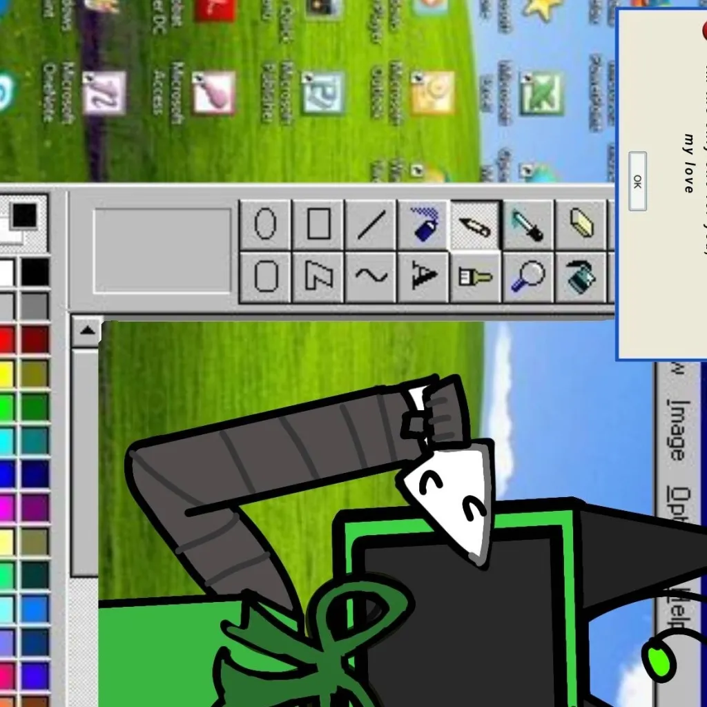 chat with ai character: art block