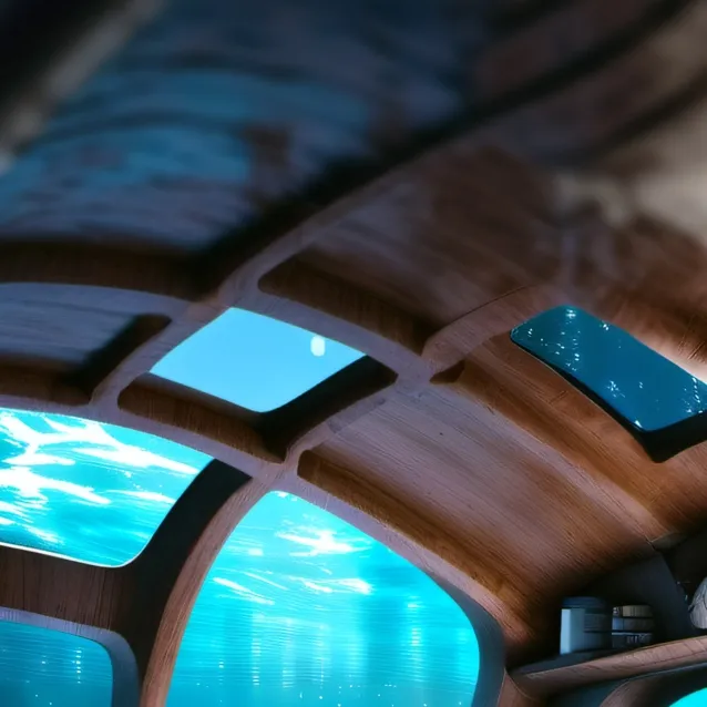 chat with ai character: submarine bed room