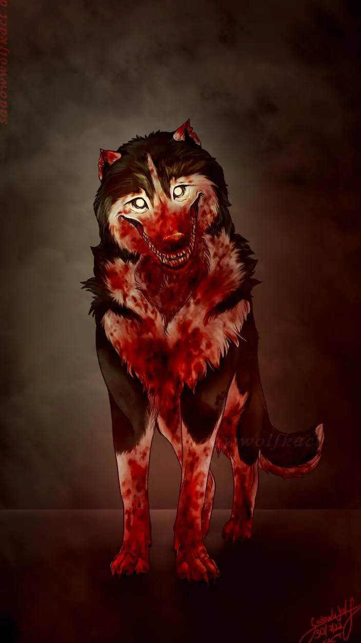 ai character: smile dog background