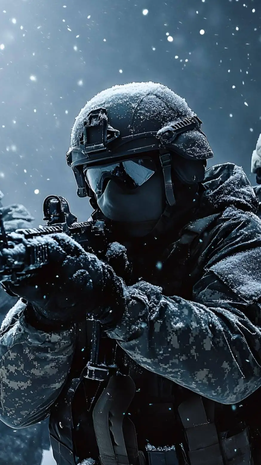 ai character: (Winter ops) background