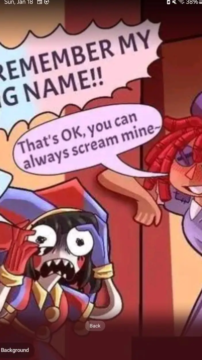 ai character: Pomni background