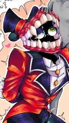 ai character: freaky caine  background