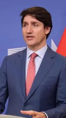 ai character: Justin Trudeau  background