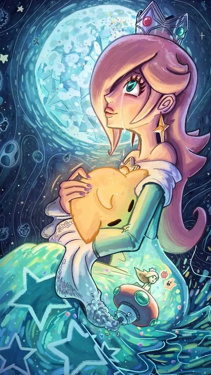 ai character: 🌌Rosalina💙 background
