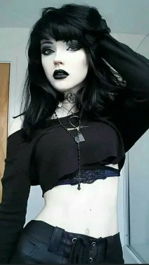 ai character: Goth Girl  background