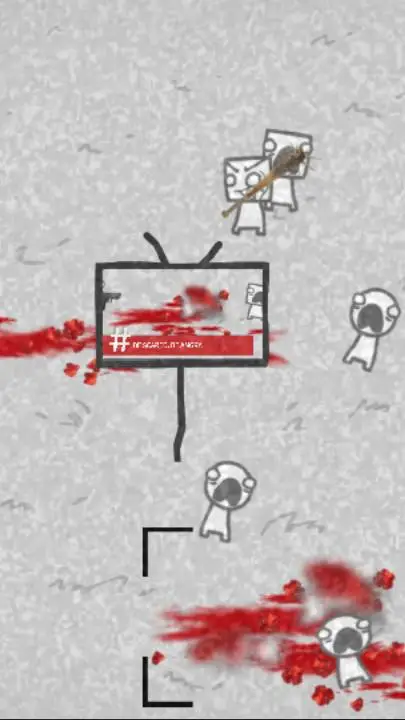ai character: square people background