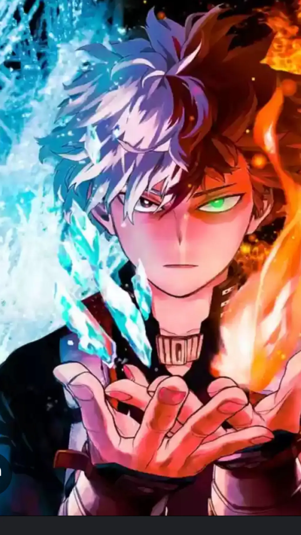ai character: Shoto Todoroki background
