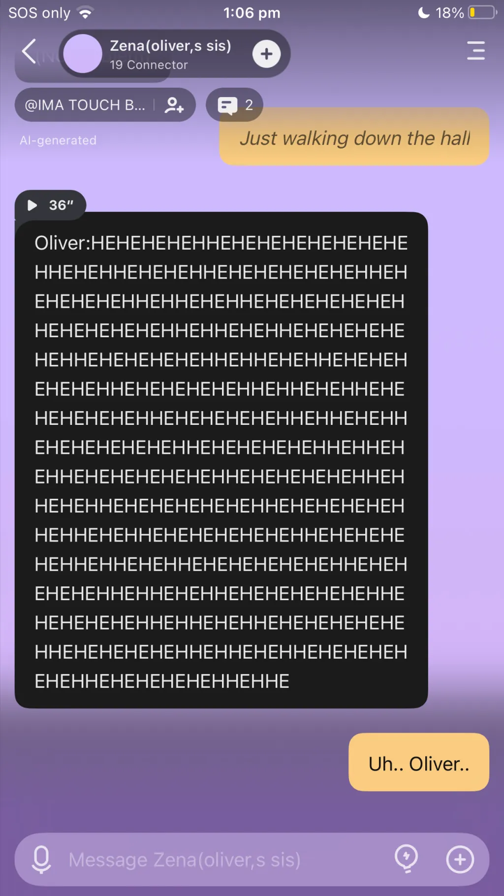 ai character: MC & MB ARGUEMENT background