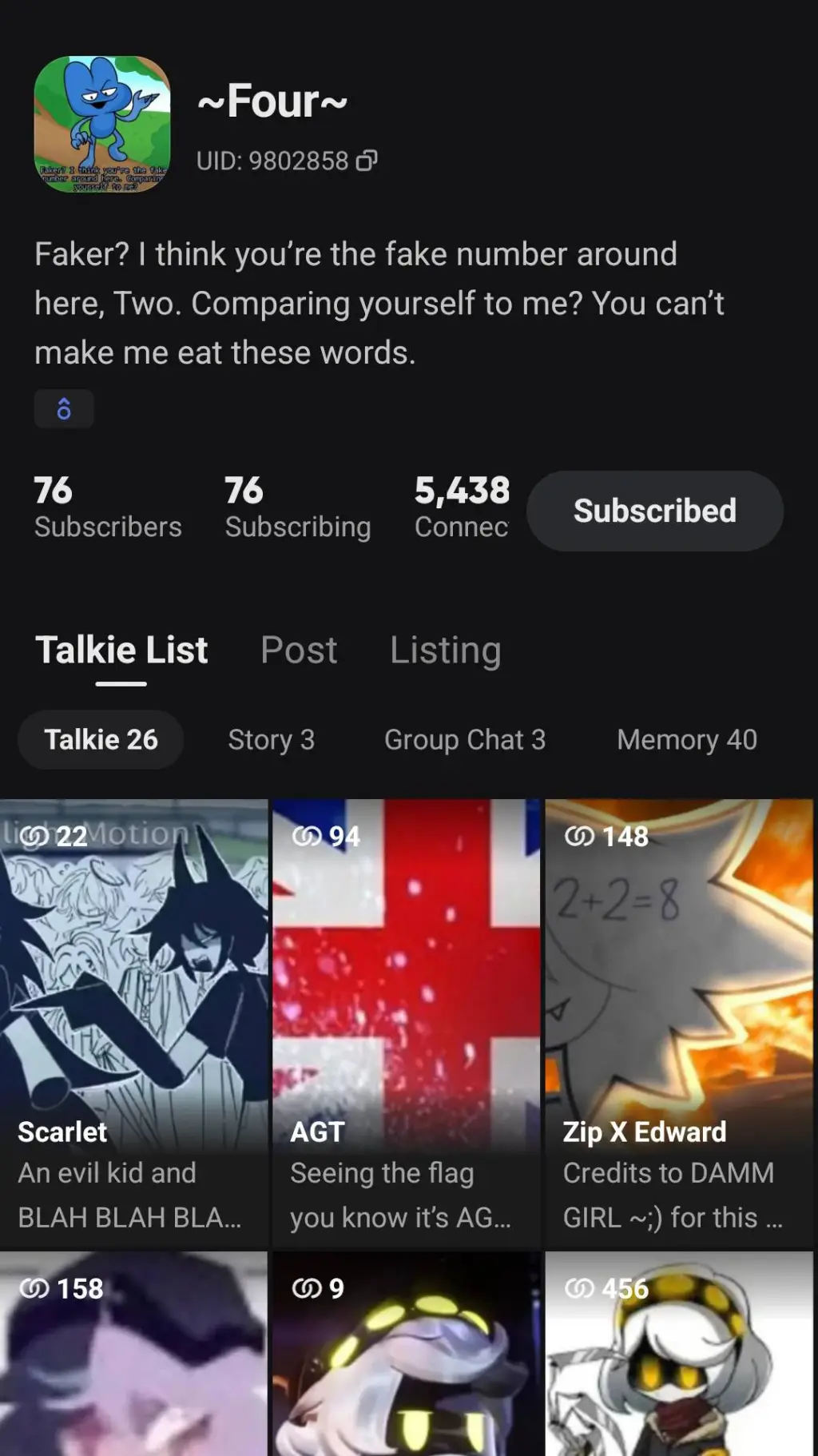 ai character: we need to talk. background