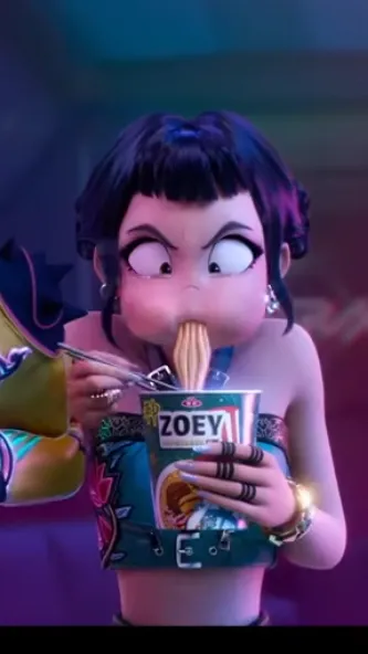 ai character: Zoey background