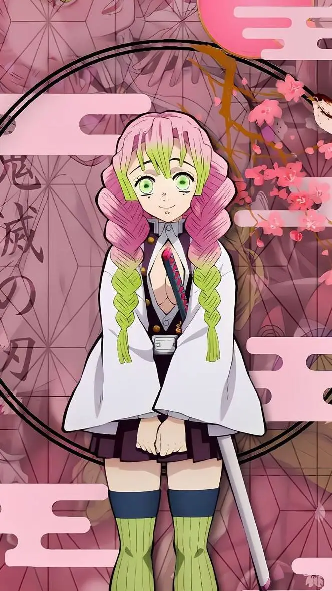 ai character: Mitsuri Kanroji background