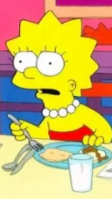 ai character: Lisa Simpson background