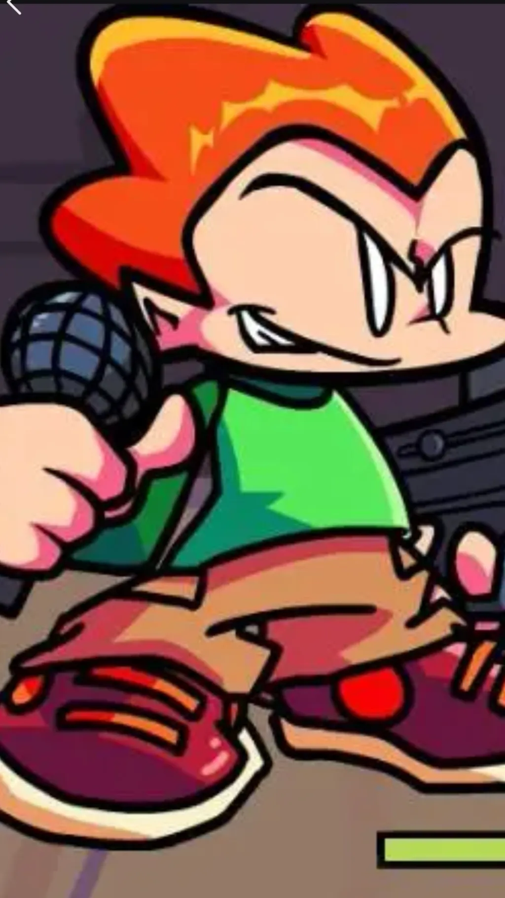 ai character: Pico at the pool background