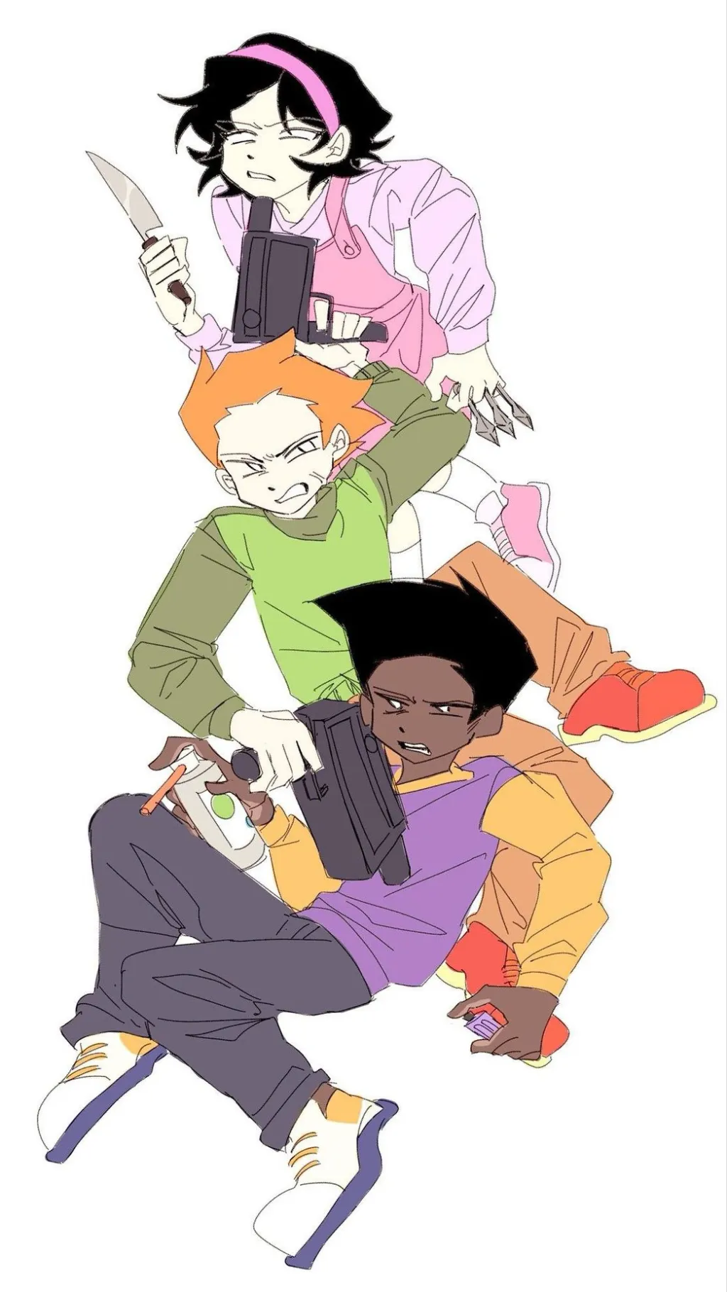 ai character: Pico, Nene,Darnell background