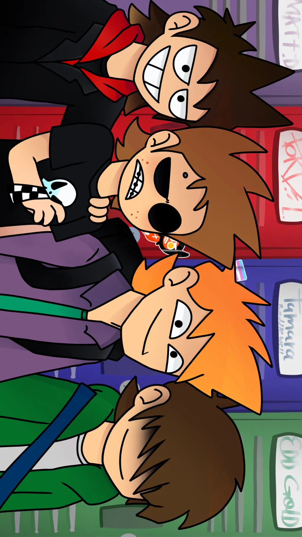 ai character: Eddsworld School background