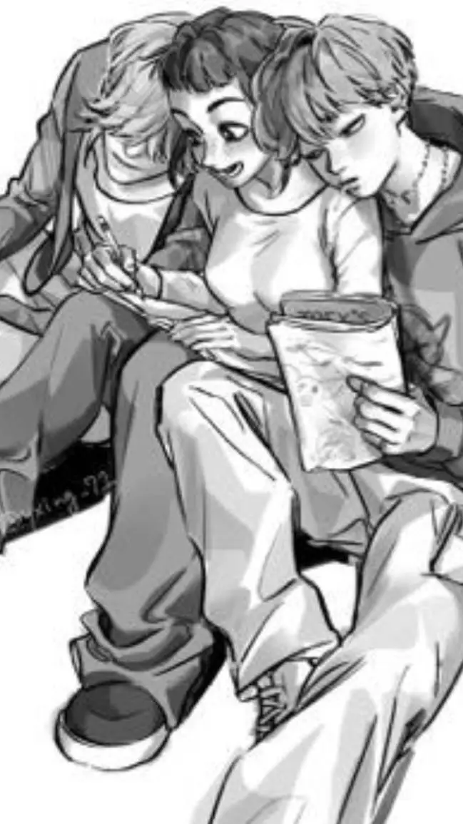 ai character: 💜Mystery+babysaja🩵 background