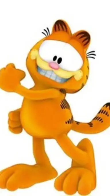 ai character: Garfield  background