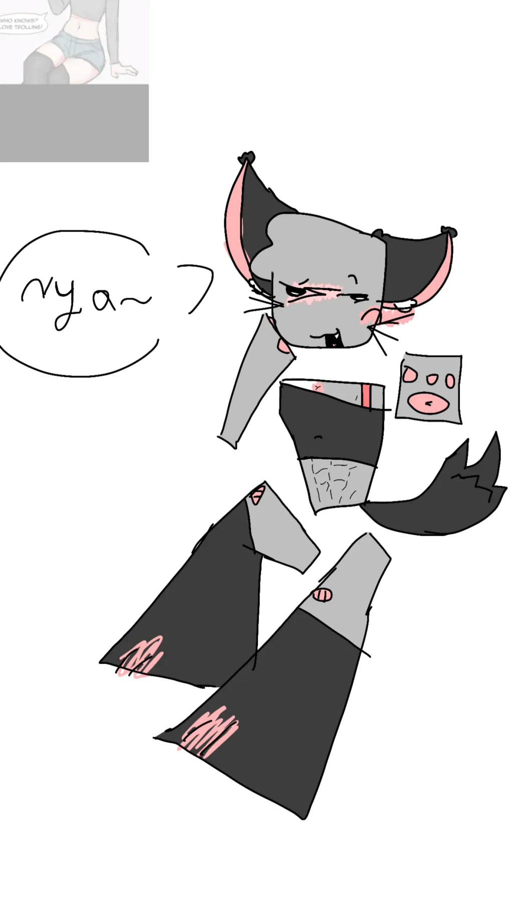 ai character: Dw ur on ur period background