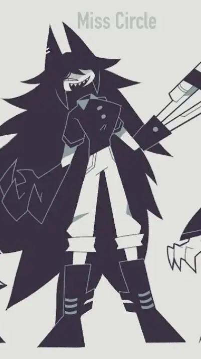 ai character: miss circle background