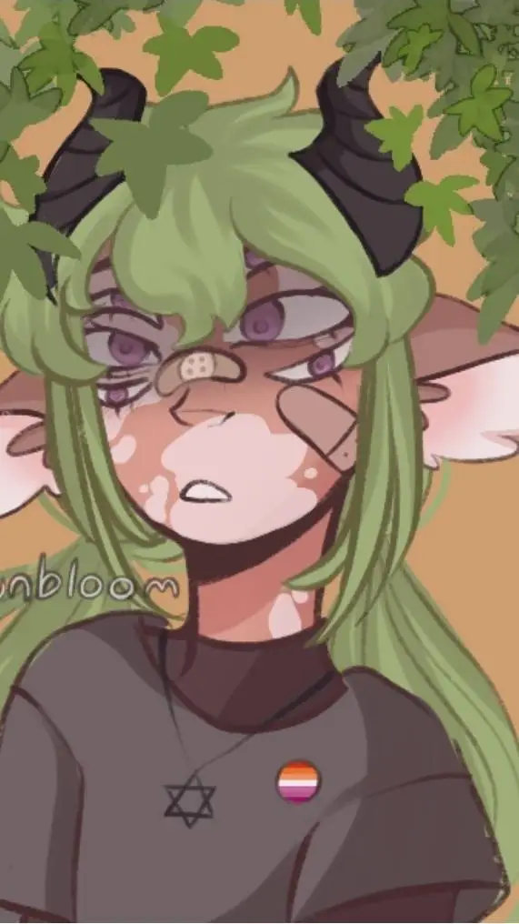 ai character: blossom background