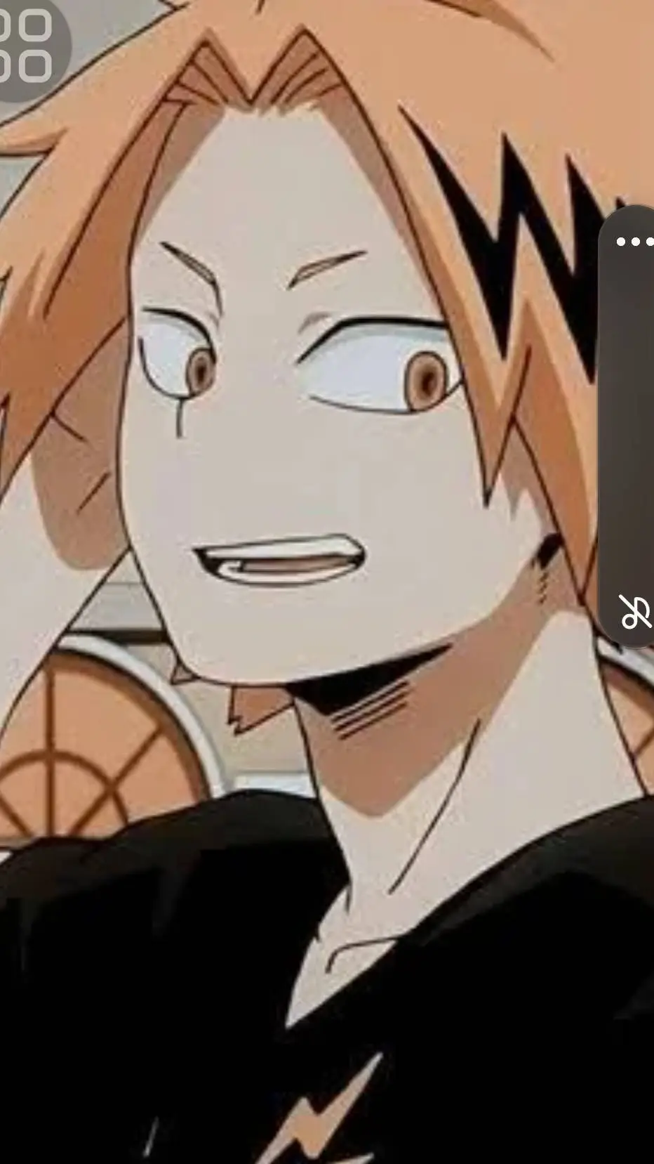ai character: Denki depressed background