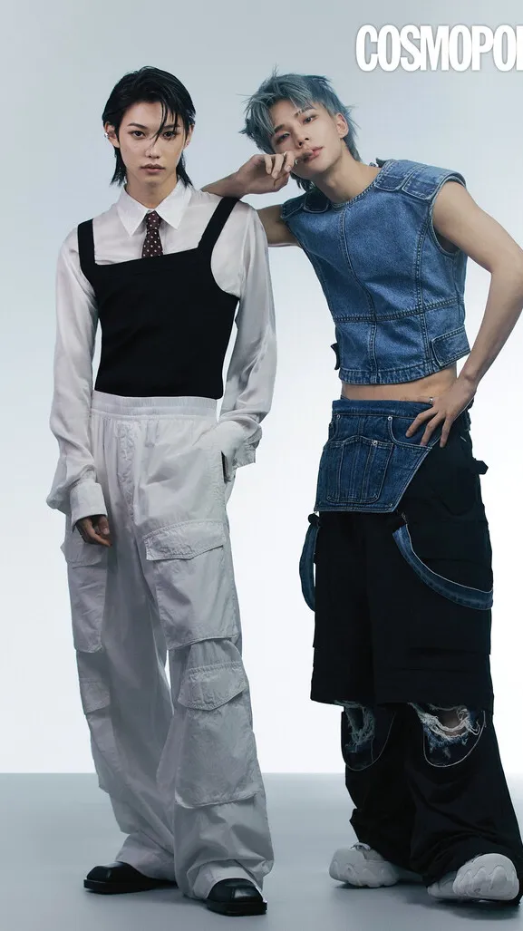 ai character: Hyunjin and Felix background