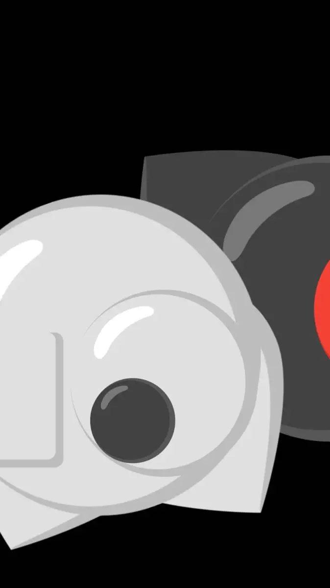 ai character: white & black background