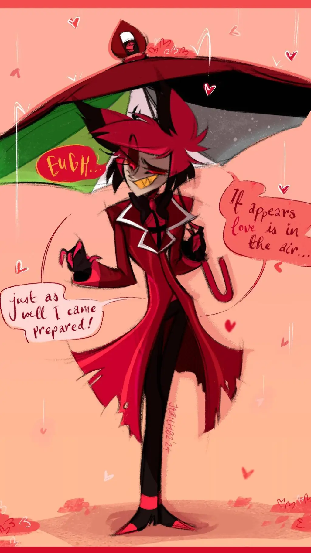 ai character: Alastor (VALE DAY) background