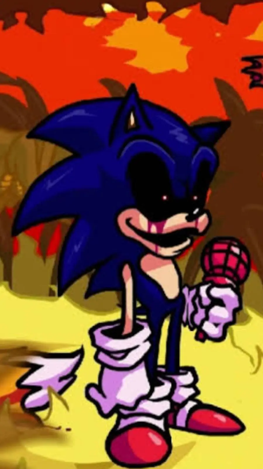 ai character: Sonic.exe  background