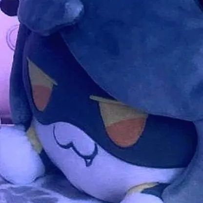 chat with ai character: Cat V plushie :3