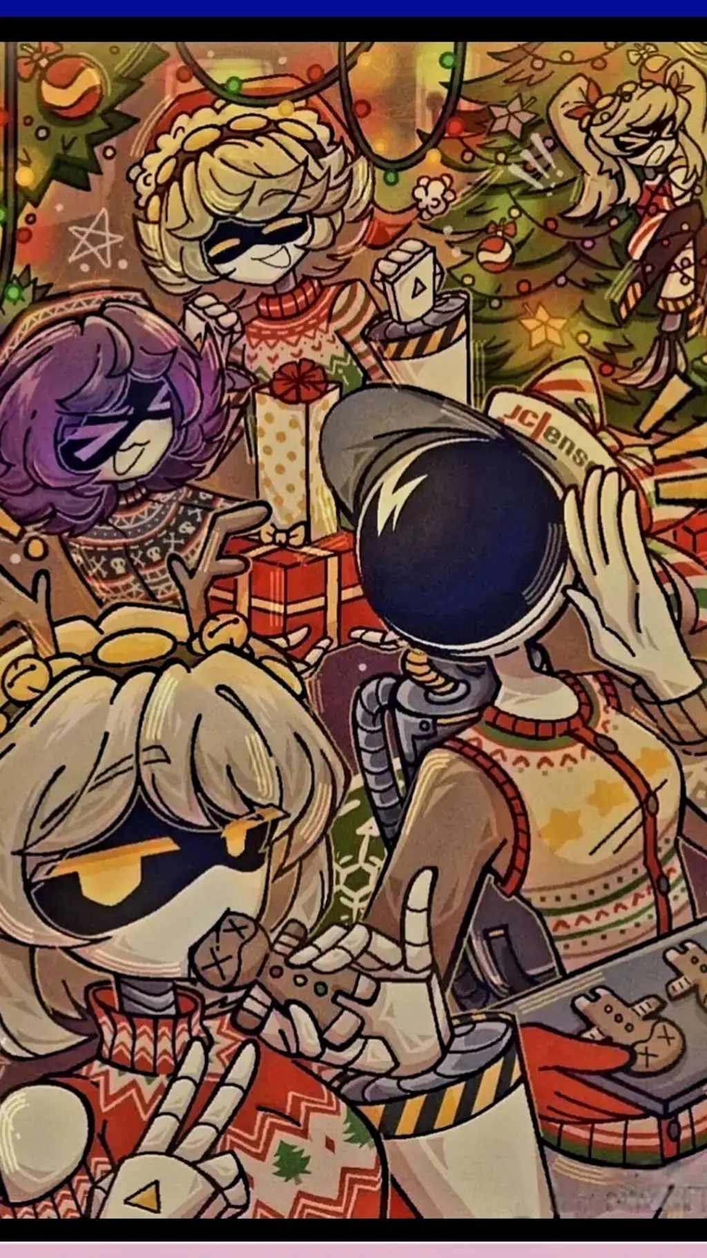 ai character: MD (Christmas)  background